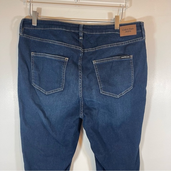 NWT Calvin Klein Repreve High Waist Boot Cut blue jeans plus size 16W - Picture 8 of 10
